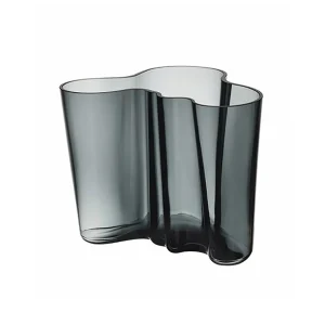 Iittala Aalto Vase Dark Grey 16cm^ Vases | Occasional & Decorator
