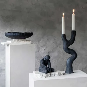 Mette Ditmer Art Piece Candle Holder Black^ Candles / Candleholders