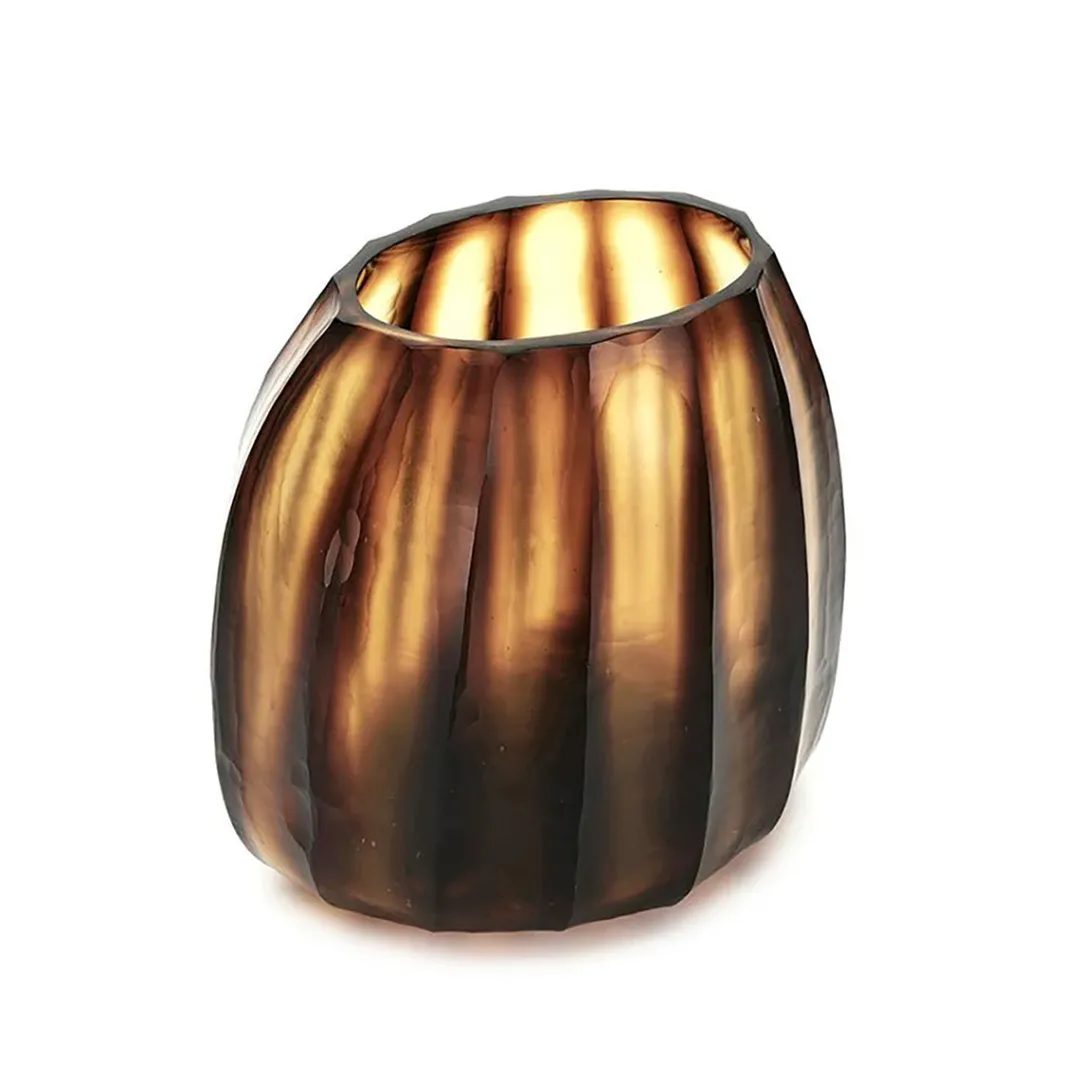 aura_vase_large_amber_1.webp The Foundry Aura Vase Large Amber^ Vases | Occasional & Decorator
