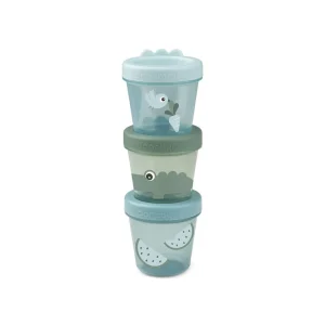Done By Deer Baby Food Container 3-Pack - Croco -Green^Kids Eat & Drink
