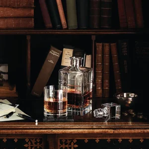 Waterford Crystal Cluin Square Decanter^ Fathers Day