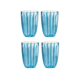 Guzzini Dolcevita Set of 4 Tumblers Turquoise^ Outdoor Dining | Serving