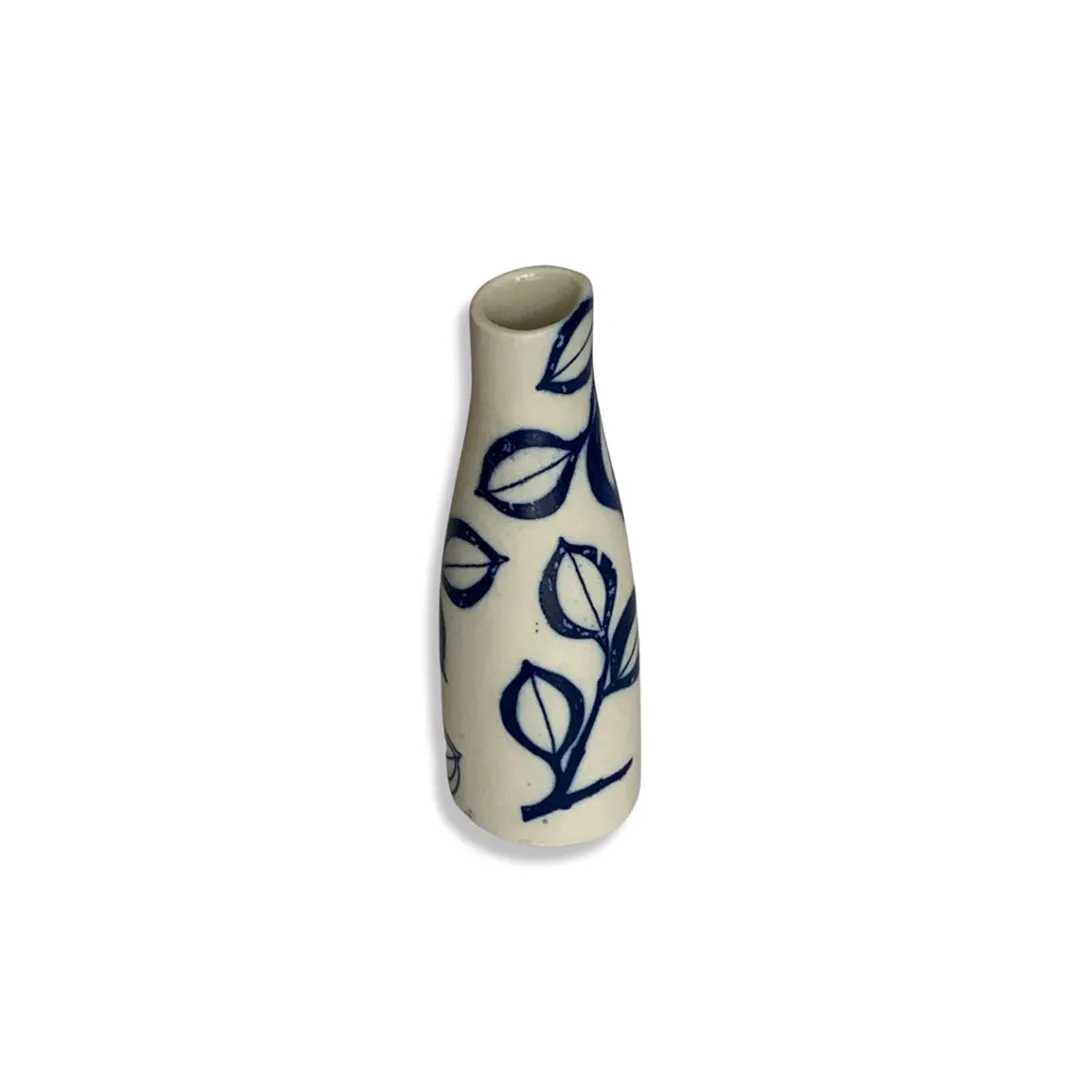 floral_blue_bud_vase_0.webp Eucalypt Homewares Floral Blue Bud Vase^ Tableware | Mothers Day