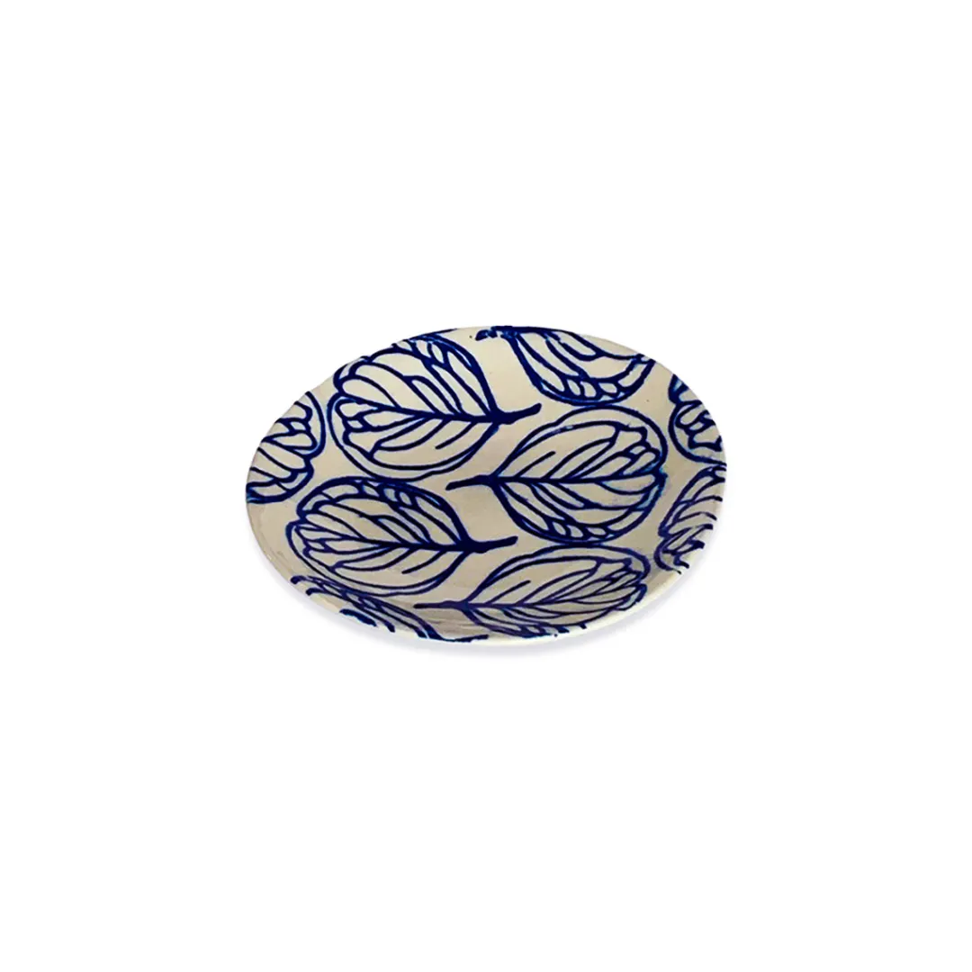 floral_blue_medium_round__0.webp Eucalypt Homewares Floral Blue Medium Round Plate 17cm^ Serving | Tableware