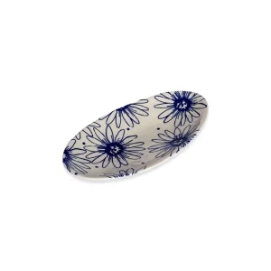Eucalypt Homewares Floral Blue Oval Plate Medium^ Serving | Tableware