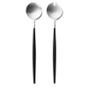 Cutipol Goa Salad Servers Black / Matte Silver^ Serving | Cutlery