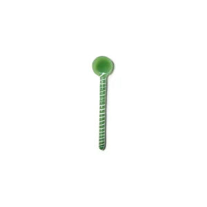 Bonnie and Neil Green Swirl Glass Teaspoon^ Cutlery | Gifts For Her