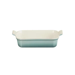 Le Creuset Heritage Stoneware Deep Rectangular Dish Sea Salt 26cm^ Serving | Cookware
