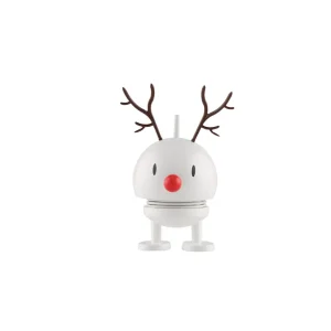 Hoptimist Holiday Reindeer Bumble White Small^ Christmas Baubles And Decor