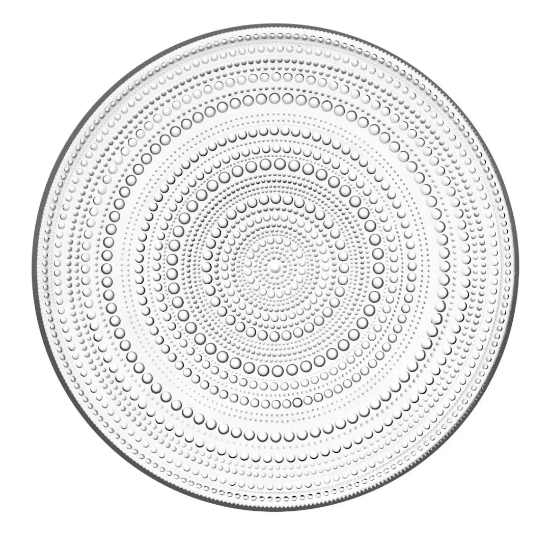 kastehelmi_platter_clear__0.webp Iittala Kastehelmi Platter Clear 31.5cm^ Serving | Tableware