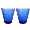 Iittala Kastehelmi Tumbler Pair Ultramarine^ Glassware