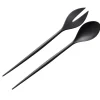 Normann Copenhagen Krenit Salad Servers Black^ Serving | Cutlery