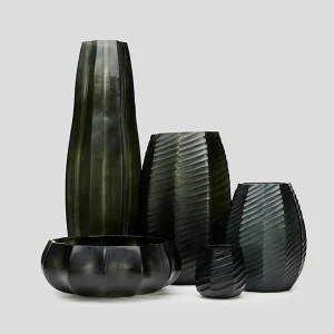 The Foundry Lotus Vase Forest Medium^ Vases | Occasional & Decorator