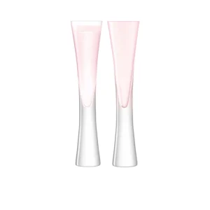 LSA International Moya Pink Champagne Flute / Set 2^ Glassware