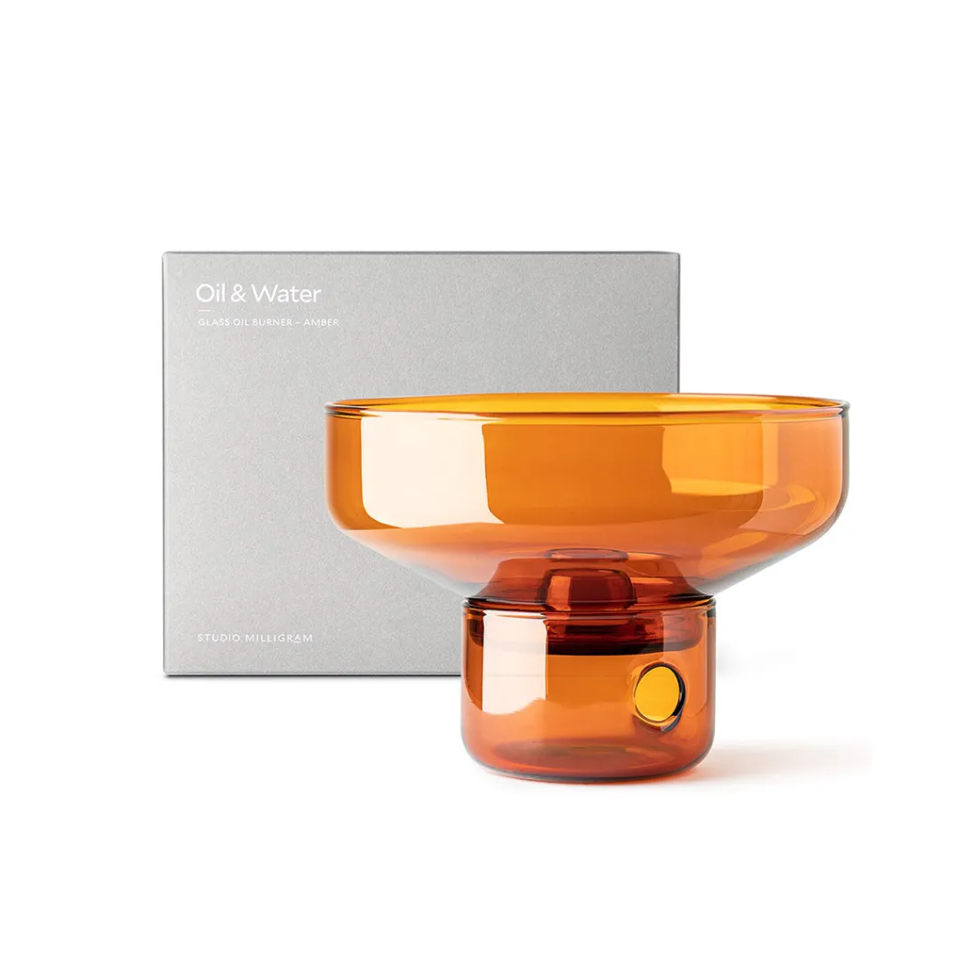 oil_and_water_glass_diffu_0.webp Milligram Oil and Water Glass Diffuser Amber^ Other