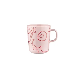 Marimekko Oiva Piirto Unikko Mug Pink/Red^ Tea & Coffee