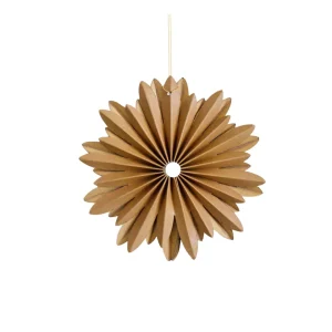 Nordic Rooms Paper Hanging Star Ornament Golden Sand^ Christmas Baubles And Decor