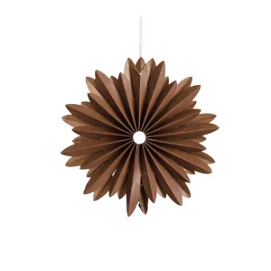Nordic Rooms Paper Hanging Star Ornament Rust^ Christmas Baubles And Decor