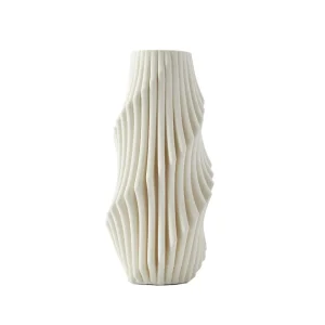 The Foundry Plume Vase Medium Ivory^ Vases | Occasional & Decorator