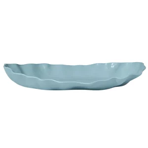 Marmoset Found Ruffle Rectangle Platter Extra Large Light Blue^ Mothers Day