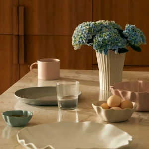 Marmoset Found Ruffle Rectangle Platter Medium Snow White^ Mothers Day