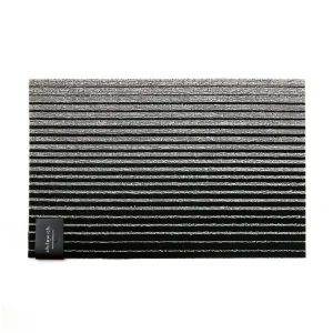 Chilewich Shag Doormat Domino Black and White^ Floor Mats