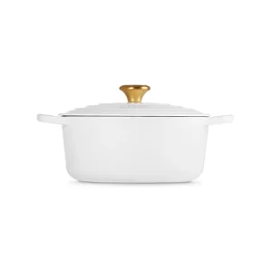 Le Creuset Signature Round Casserole White 24cm / 4.2L^ Cookware