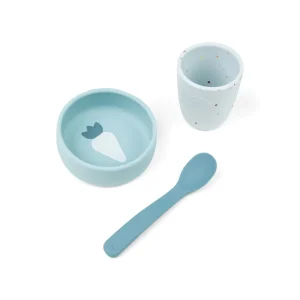 Done by Deer Silicone First Meal Set - Blue^Kids Eat & Drink