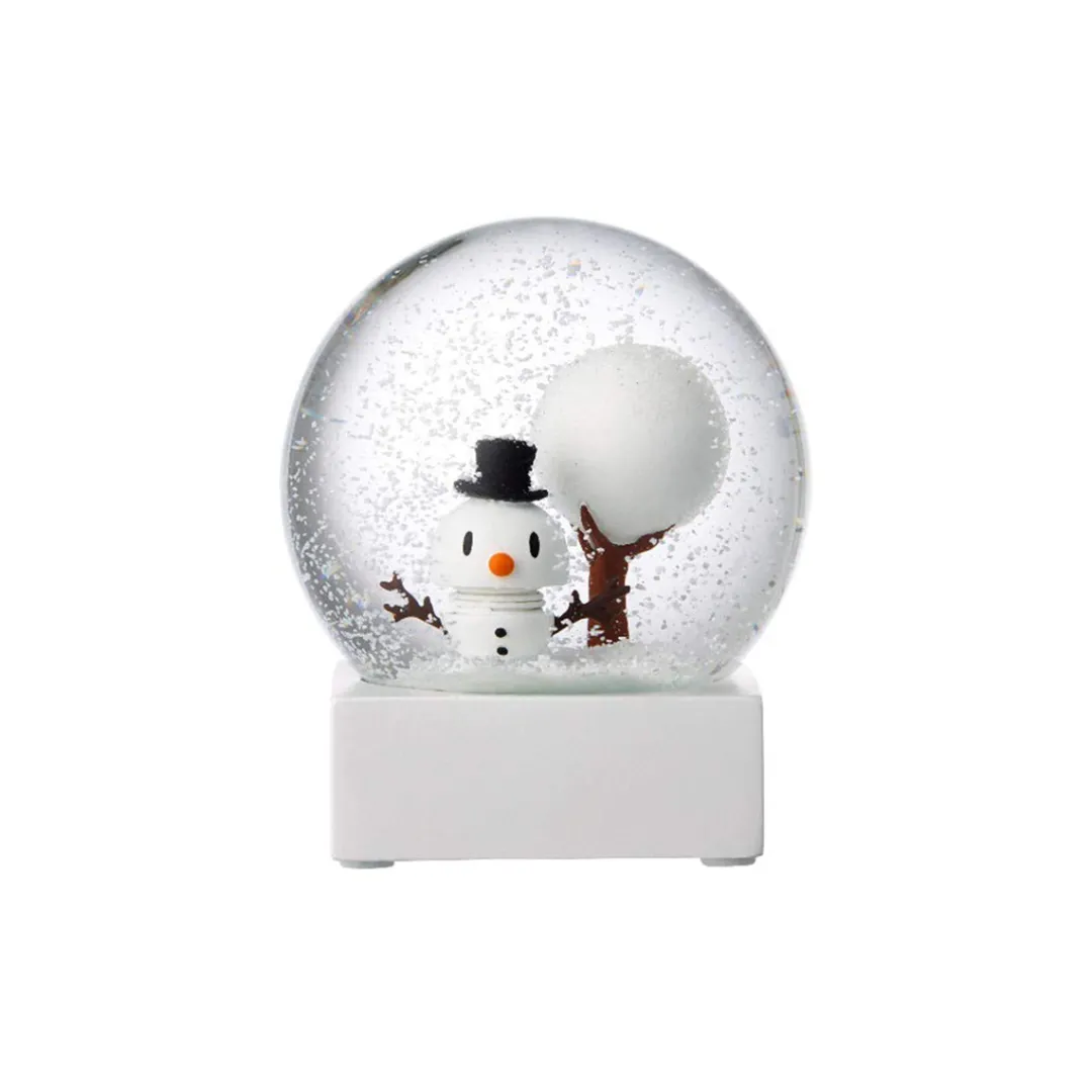 snowman_snow_globe_white__0.webp Hoptimist Snowman Snow Globe White Large^ Christmas Baubles And Decor