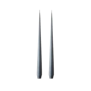 Ester and Erik Taper Candle 32cm Dark Slate no.74 Pair^ Candles / Candleholders