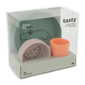 Done by Deer Tasty Dinner Set Croco^Kids Eat & Drink