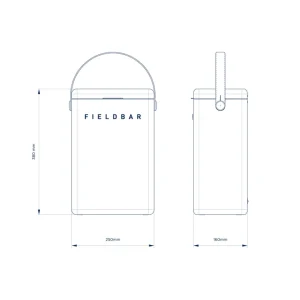 Fieldbar The Drinks Box Parisian Green^ Gifts For Her