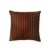 Bonnie and Neil Thin Striped Chocolate Cushion 50x50cm^ Cushions