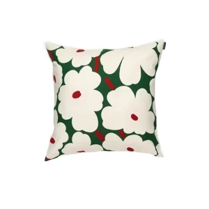 Marimekko Unikko Green Pink Cushion Cover 50 x 50cm^ Cushions