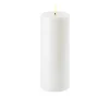 uyuni Single Wick Pillar Candle Nordic White 7.8cm x 20.3cm^ Candles / Candleholders | Christmas Baubles And Decor