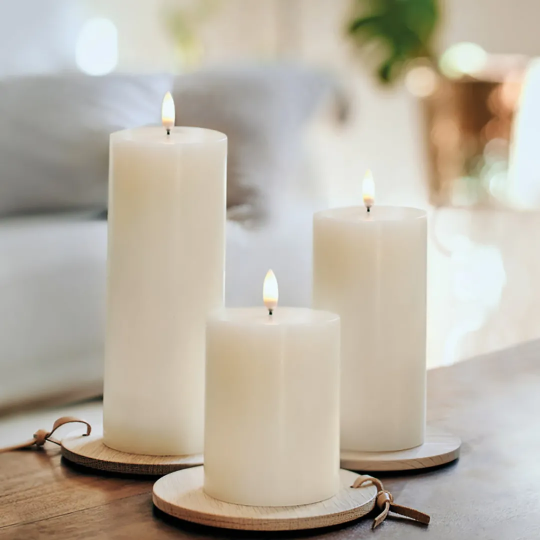 uyuni_single_wick_pillar__1-1.webp uyuni Single Wick Pillar Candle Nordic White 7.8cm x 10.1cm^ Candles / Candleholders | Christmas Baubles And Decor