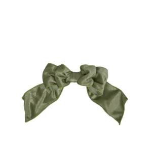 table culture Velvet Clip on Bow Green Small^ Christmas Baubles And Decor