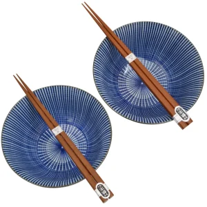 Concept Japan Yagoruma Togusa Blue Bowls / Set 2^ Serving | Tableware